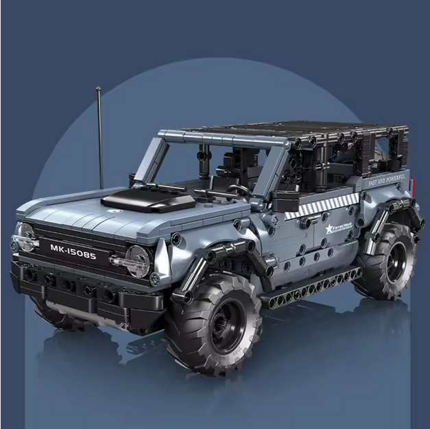 Mould King 15085 Offroad SUV Modellbausatz mit Rückziehmotor – Geländewagen (828 Teile) MK