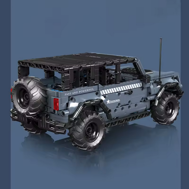 Mould King 15085 Offroad SUV Modellbausatz mit Rückziehmotor – Geländewagen (828 Teile) MK