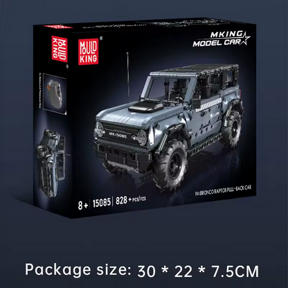 Mould King 15085 Offroad SUV Modellbausatz mit Rückziehmotor – Geländewagen (828 Teile) MK