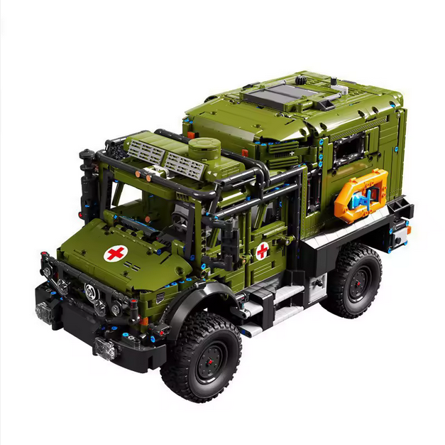 TaiGaole T4023 Unimog Offroad Rettungswagen Modellbausatz – Technik Fahrzeug (3850 Teile) TaiGaole