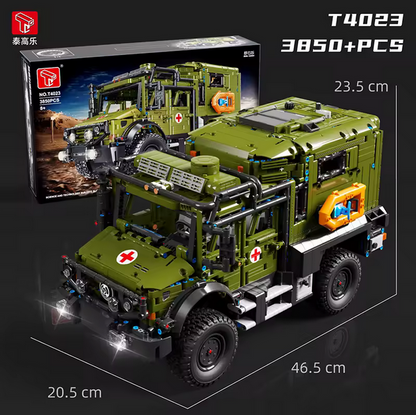 TaiGaole T4023 Unimog Offroad Rettungswagen Modellbausatz – Technik Fahrzeug (3850 Teile) TaiGaole