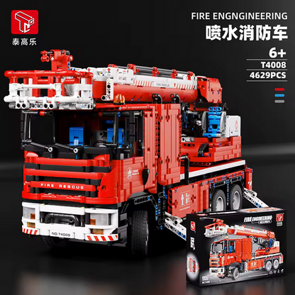 TaiGaole T4008 RC Feuerwehr Sprinkler Truck – 1:8 Technik Modell (4629 Teile) TaiGaole