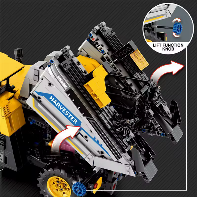 Reobrix 22026 RC Traubenernte LKW Modellbausatz – Technik Landwirtschaftsfahrzeug (2206 Teile) Roebrix