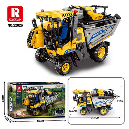 Reobrix 22026 RC Traubenernte LKW Modellbausatz – Technik Landwirtschaftsfahrzeug (2206 Teile) Roebrix