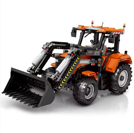 Reobrix 22024 RC Radlader Traktor Modellbausatz – Technik Baustellenfahrzeug (1496 Teile) Roebrix