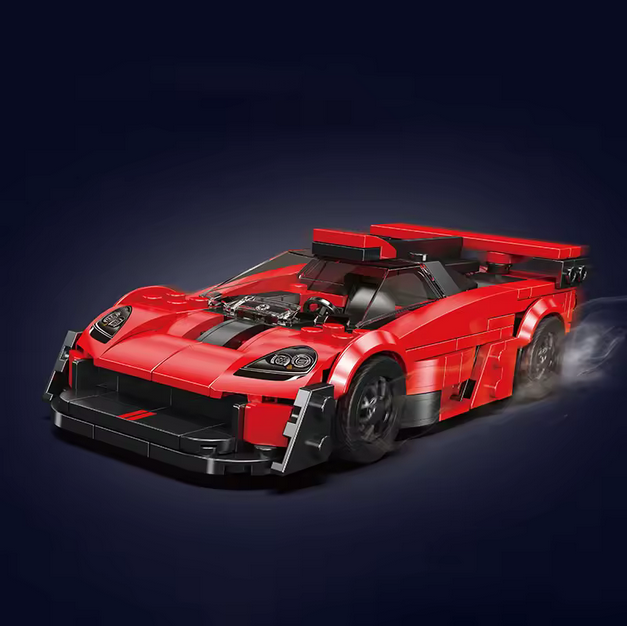 Mould King 27106 T.50s Supercar Modellbausatz – Mini Hypercar mit Vitrine (333 Teile) MK