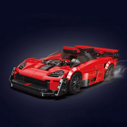 Mould King 27106 T.50s Supercar Modellbausatz – Mini Hypercar mit Vitrine (333 Teile) MK
