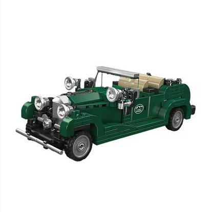 Mould King 27105 Britischer Luxus Oldtimer Modellbausatz – Classic Car mit Vitrine (320 Teile) MK