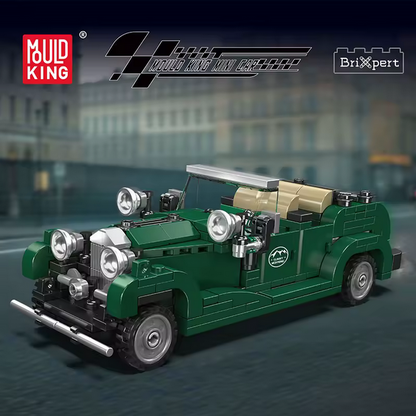 Mould King 27105 Britischer Luxus Oldtimer Modellbausatz – Classic Car mit Vitrine (320 Teile) MK