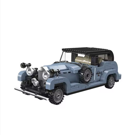 Mould King 27104 Phantom III Oldtimer Modellbausatz – Classic Car mit Vitrine (320 Teile) MK