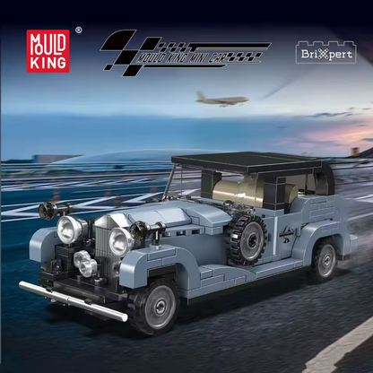 Mould King 27104 Phantom III Oldtimer Modellbausatz – Classic Car mit Vitrine (320 Teile) MK