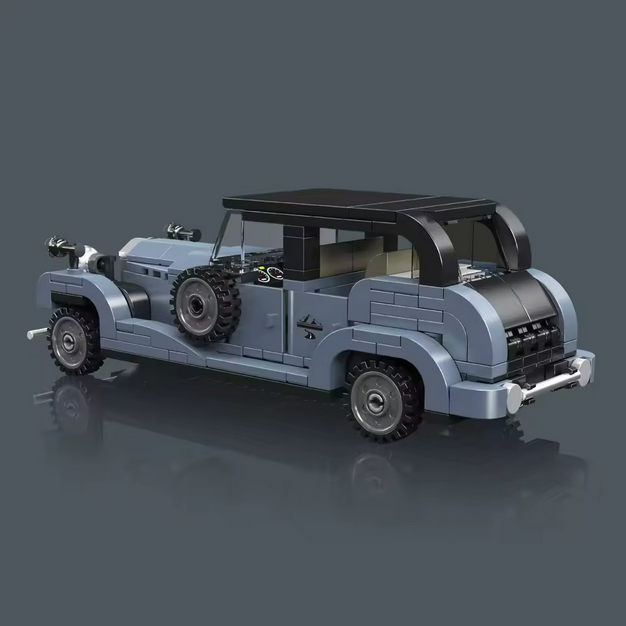 Mould King 27104 Phantom III Oldtimer Modellbausatz – Classic Car mit Vitrine (320 Teile) MK