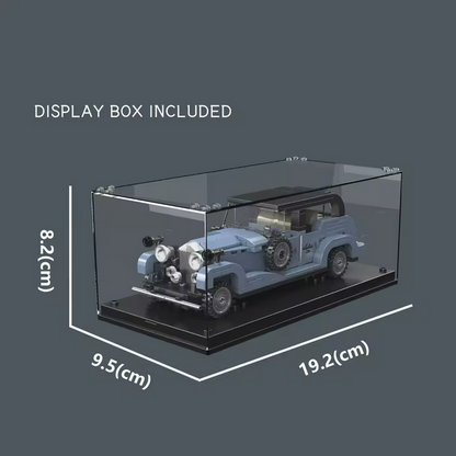 Mould King 27104 Phantom III Oldtimer Modellbausatz – Classic Car mit Vitrine (320 Teile) MK