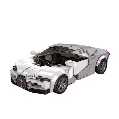 Mould King 27102 Tourbillon Hybrid Supercar Modellbausatz – Mini Hypercar mit Vitrine (351 Teile) MK