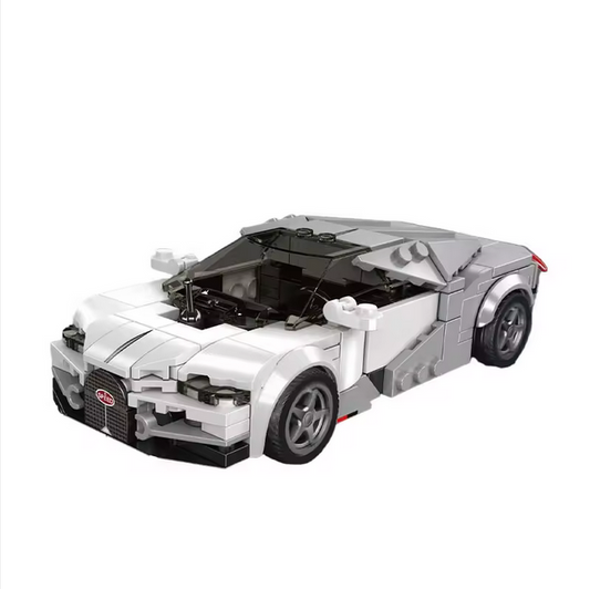 Mould King 27102 Tourbillon Hybrid Supercar Modellbausatz – Mini Hypercar mit Vitrine (351 Teile) MK