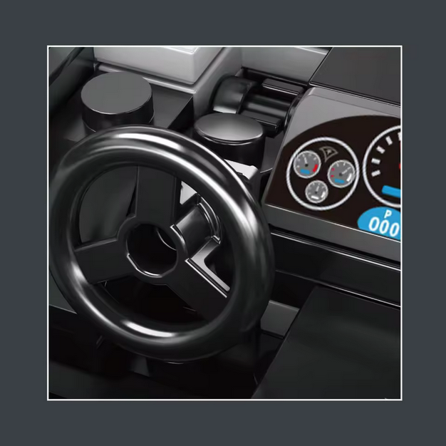 Mould King 27102 Tourbillon Hybrid Supercar Modellbausatz – Mini Hypercar mit Vitrine (351 Teile) MK