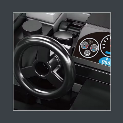 Mould King 27102 Tourbillon Hybrid Supercar Modellbausatz – Mini Hypercar mit Vitrine (351 Teile) MK