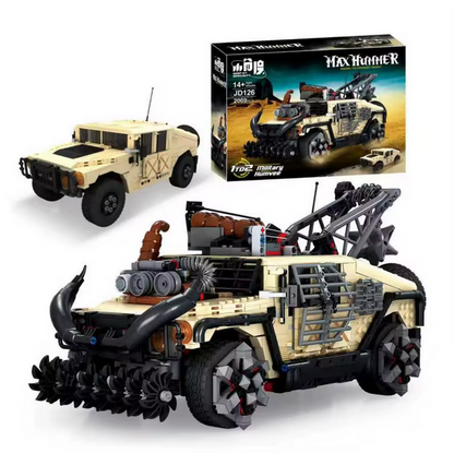 XJD JD126 Doomsday Hummer Offroad Modellbausatz – Apokalypse SUV (2069 Teile) XJD