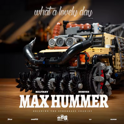 XJD JD126 Doomsday Hummer Offroad Modellbausatz – Apokalypse SUV (2069 Teile) XJD