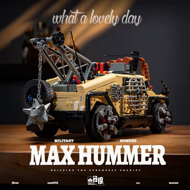 XJD JD126 Doomsday Hummer Offroad Modellbausatz – Apokalypse SUV (2069 Teile) XJD