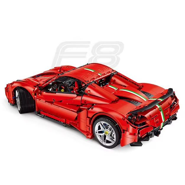 XJD JD018 F8 Sportwagen Rennwagen Modellbausatz – 1:8 Supercar (3781 Teile) XJD