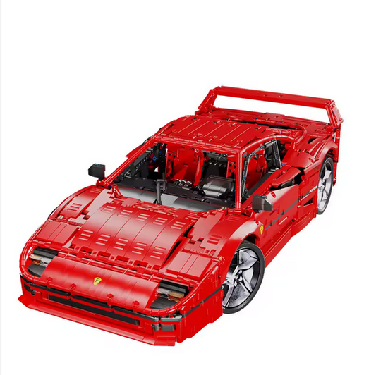 XJD JD017 Retro F40 Sportwagen Modellbausatz – 1:8 Rennwagen (4026 Teile) XJD