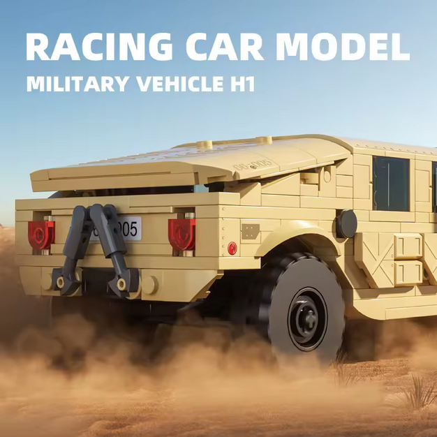 Xbert 66005 Hummer Geländewagen Modellbausatz – Offroad SUV (510 Teile) Xbert