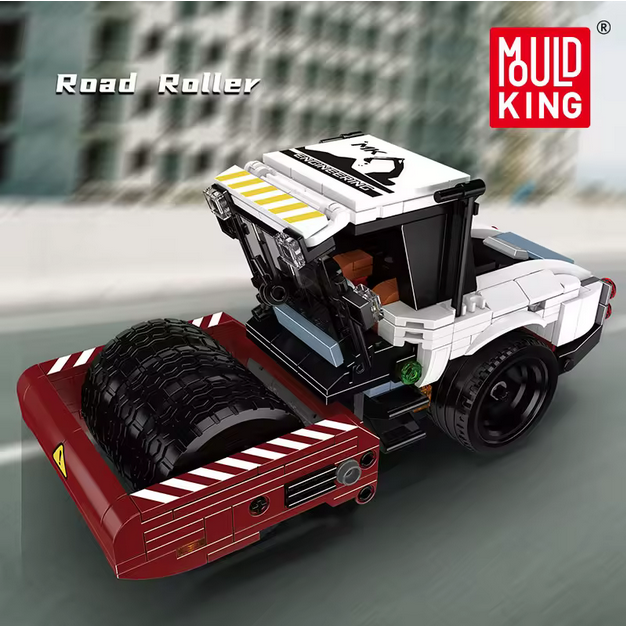 Mould King 24084 Straßenwalze Modellbausatz – Baustellenfahrzeug (462 Teile) MK