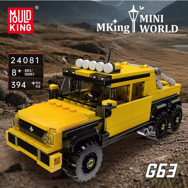 Mould King 24081 G63 6x6 Geländewagen Modellbausatz – Offroad SUV (394 Teile) MK