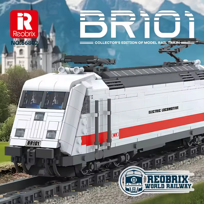 Reobrix 66802 BR101 Zug Modellbausatz – Lokomotive Ornament (1928 Teile) Roebrix