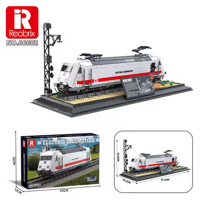 Reobrix 66802 BR101 Zug Modellbausatz – Lokomotive Ornament (1928 Teile) Roebrix