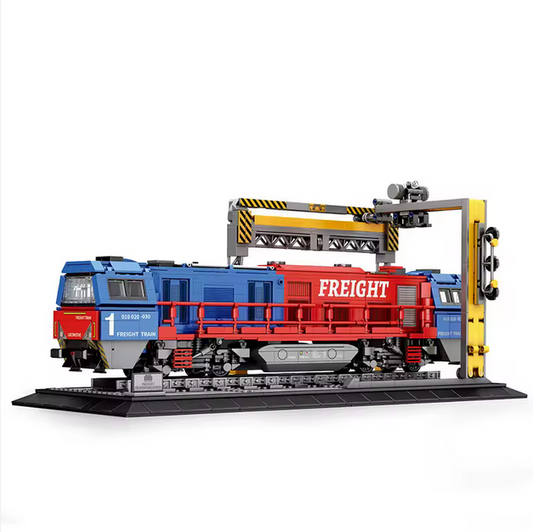Reobrix 66021 Furos Frachtzug Modellbausatz – Güterzug Lokomotive (1980 Teile) Roebrix