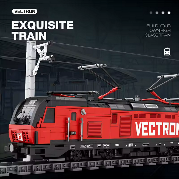 Reobrix 66019 RC Siemens Zug Modellbausatz – Elektrischer Hochgeschwindigkeitszug (1757 Teile) Roebrix