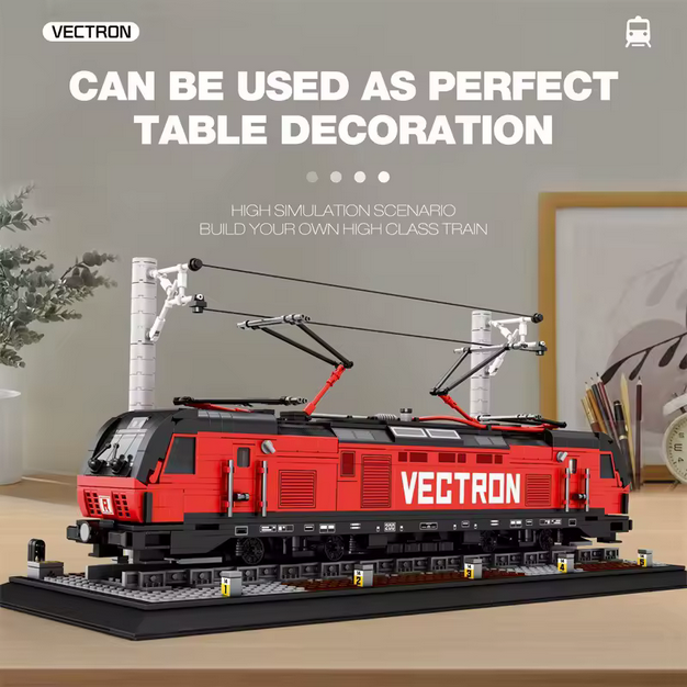 Reobrix 66019 RC Siemens Zug Modellbausatz – Elektrischer Hochgeschwindigkeitszug (1757 Teile) Roebrix