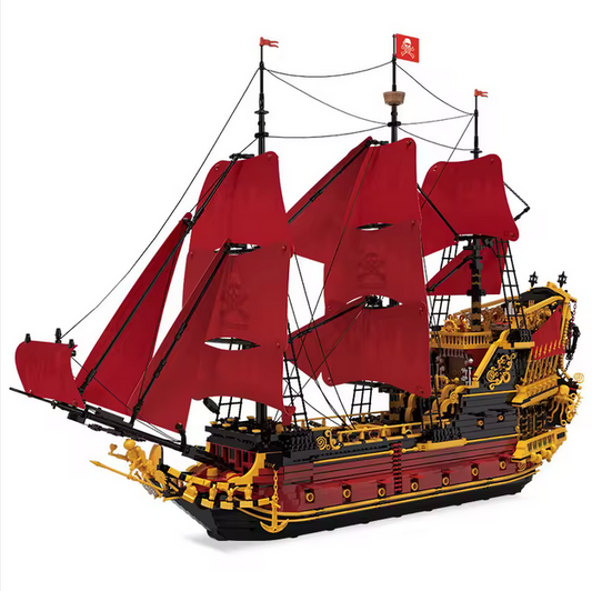 Reobrix 66049 Queen’s Revenge Piratenschiff Modellbausatz – Großes Segelschiff (5666 Teile) Roebrix