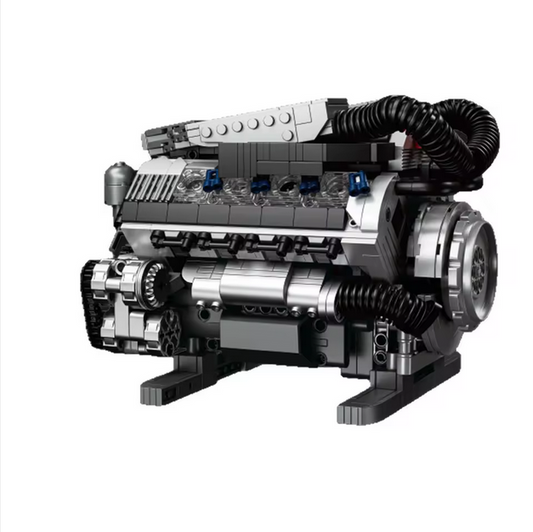 Free Tribe 36303 V8 Motor Modellbausatz – Technischer Motor (931 Teile) Free Tribe