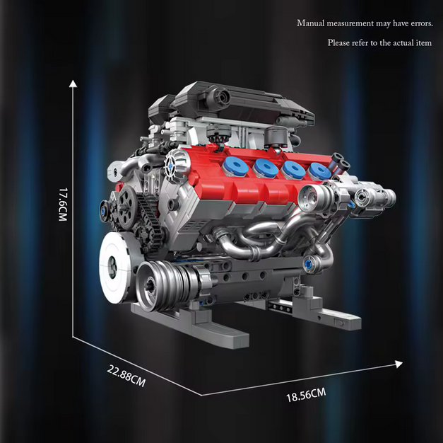 Free Tribe 36302 SF90 Motor Modellbausatz – Supersportwagen Motor (1189 Teile) Free Tribe