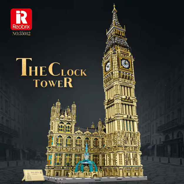Reobrix 55012 Big Ben Glockenturm Modellbausatz – London Wahrzeichen (13825 Teile) Roebrix