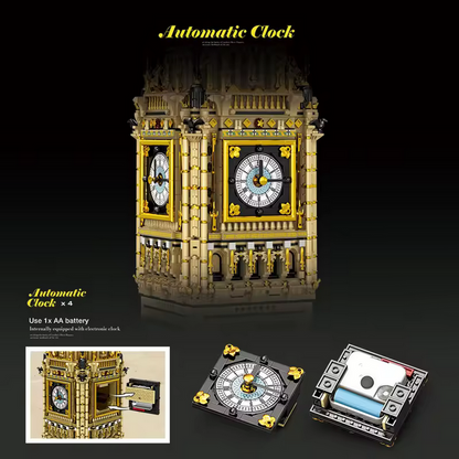 Reobrix 55012 Big Ben Glockenturm Modellbausatz – London Wahrzeichen (13825 Teile) Roebrix
