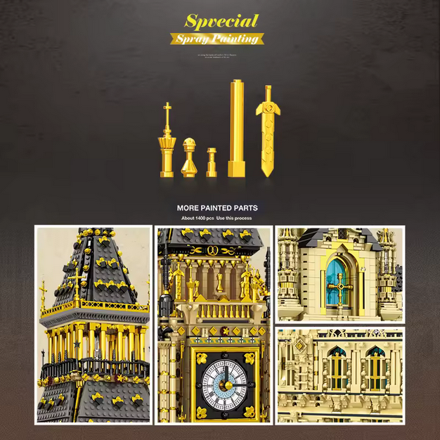 Reobrix 55012 Big Ben Glockenturm Modellbausatz – London Wahrzeichen (13825 Teile) Roebrix