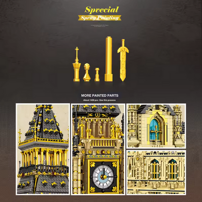 Reobrix 55012 Big Ben Glockenturm Modellbausatz – London Wahrzeichen (13825 Teile) Roebrix
