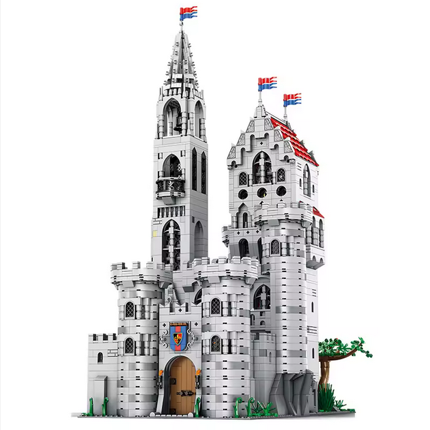 Reobrix 55016 Königsschloss Modellbausatz – Großes Fantasy Schloss (3999 Teile) Roebrix