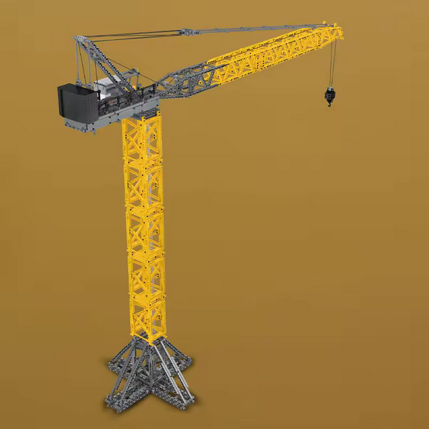 Mould King 17096 RC Turmdrehkran mit Wippausleger – Großkran Modell (2565 Teile) MK