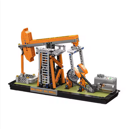 Mould King 17087 Ölbohrung Modellbausatz – Motorisierte Pumpjack (840 Teile) MK