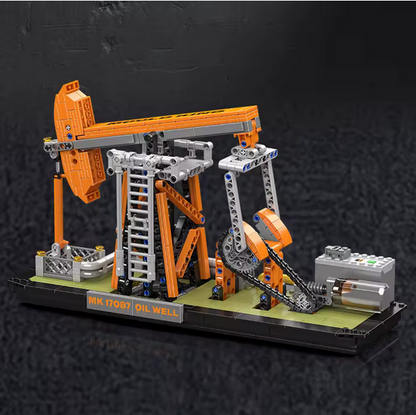 Mould King 17087 Ölbohrung Modellbausatz – Motorisierte Pumpjack (840 Teile) MK