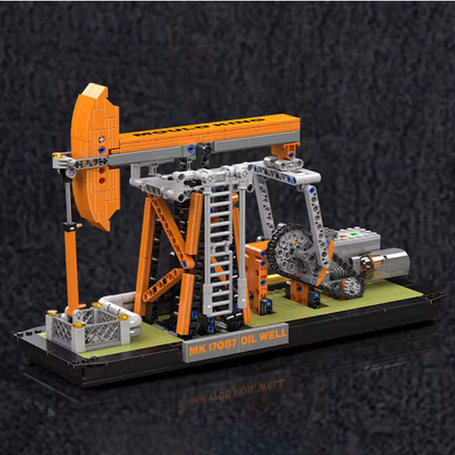Mould King 17087 Ölbohrung Modellbausatz – Motorisierte Pumpjack (840 Teile) MK