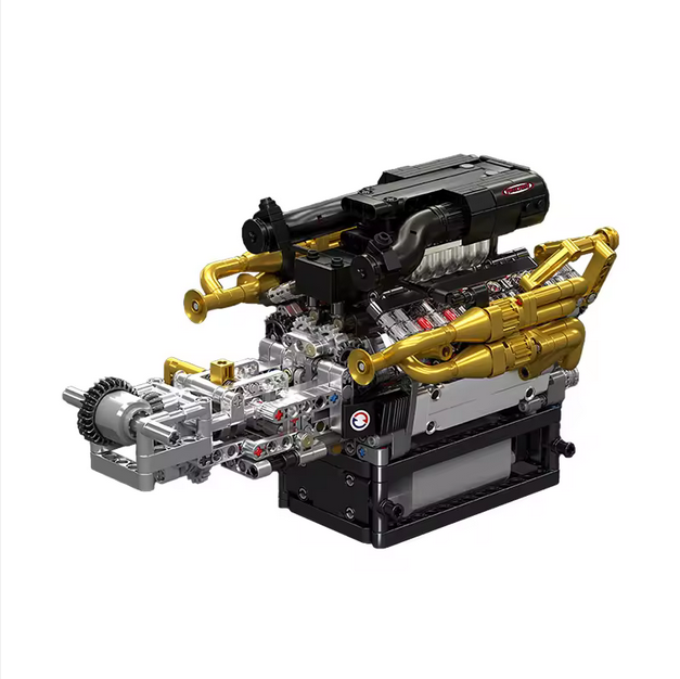 Mould King 10224 Motorisiertes V12 Motor Modell – Valkyrie Technik Bausatz (974 Teile) MK