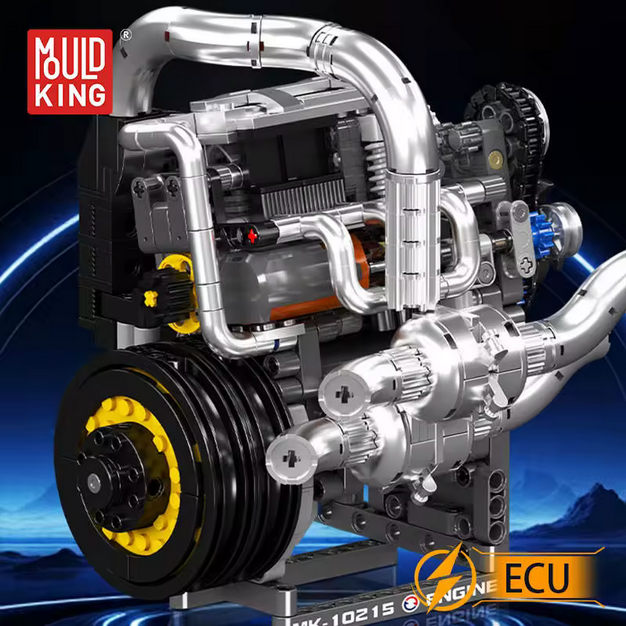 Mould King 10215 Supercar Motor Modellbausatz – High Performance Engine (739 Teile) MK