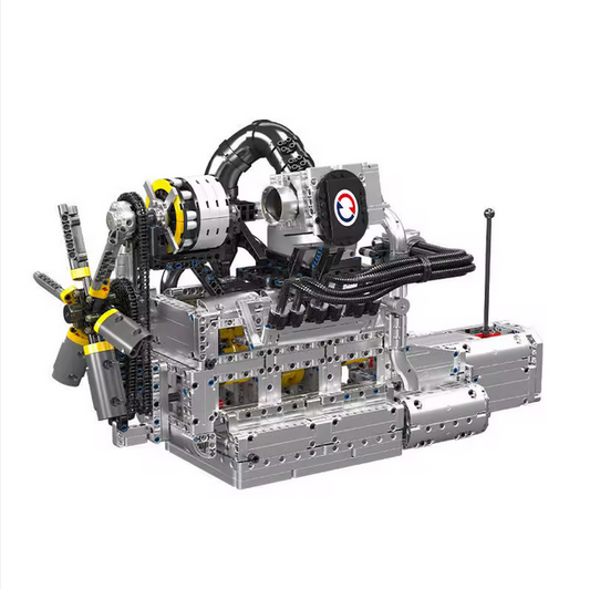 Mould King 10214 Motorisierter Wankelmotor mit Getriebe – Rotary Engine Modell (2177 Teile) MK