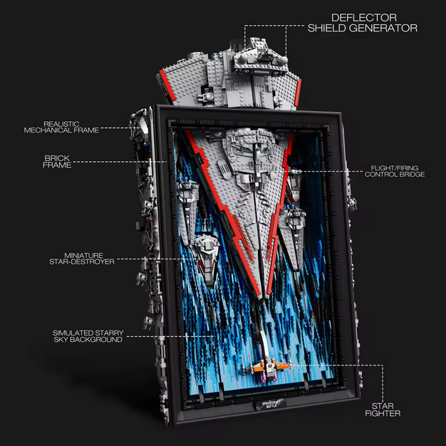 Reobrix 99007 Interstellares 3D Weltraum Kunstgemälde Bausteinmodell (5345 Teile) Roebrix